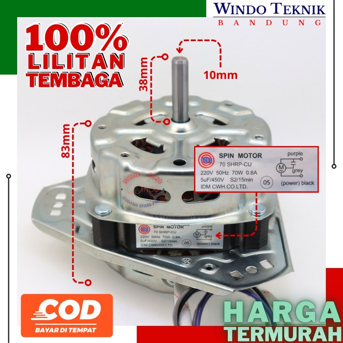 ><><><] DINAMO SPIN SHARP DINAMO PENGERING SHARP DINAMO MESIN CUCI 2TABUNG