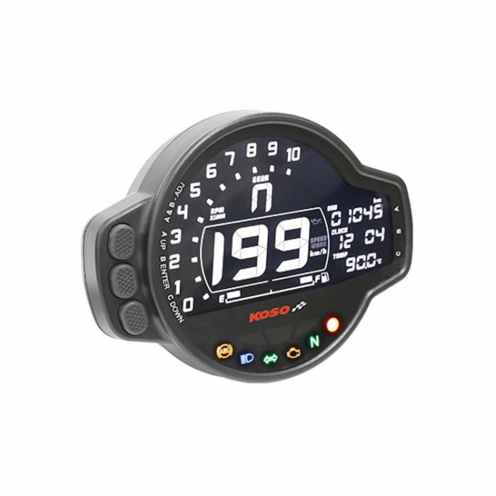 Promo Koso Original Digital Lcd Ms01 Universal Speedometer Koso Univesal