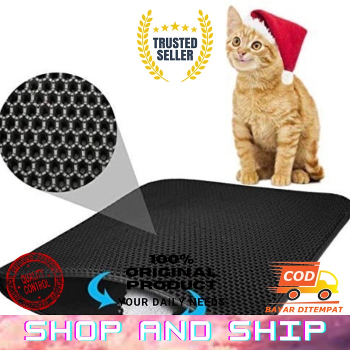 Double-Layer Litter Box Mat Trapper EVA Pad Pet Foam