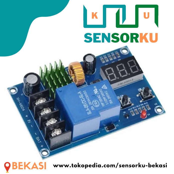 XH M604 Modul Controller Charger Otomatis cut off Aki Baterai 6-60V