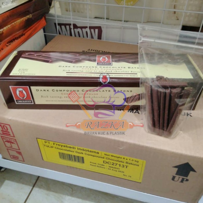 

Ready Stok" Tulip Dark Compound Baton Tulip Stick Dark Compound Coklat Stik