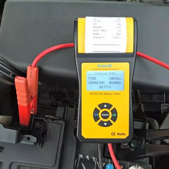 Battery Tester Lancol Micro 300 Digital Baterai Load Tester with print