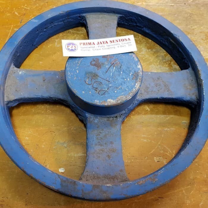 Pulley Besi Ancuran B1 X 12 inch Jari Pully COR Puli Besi