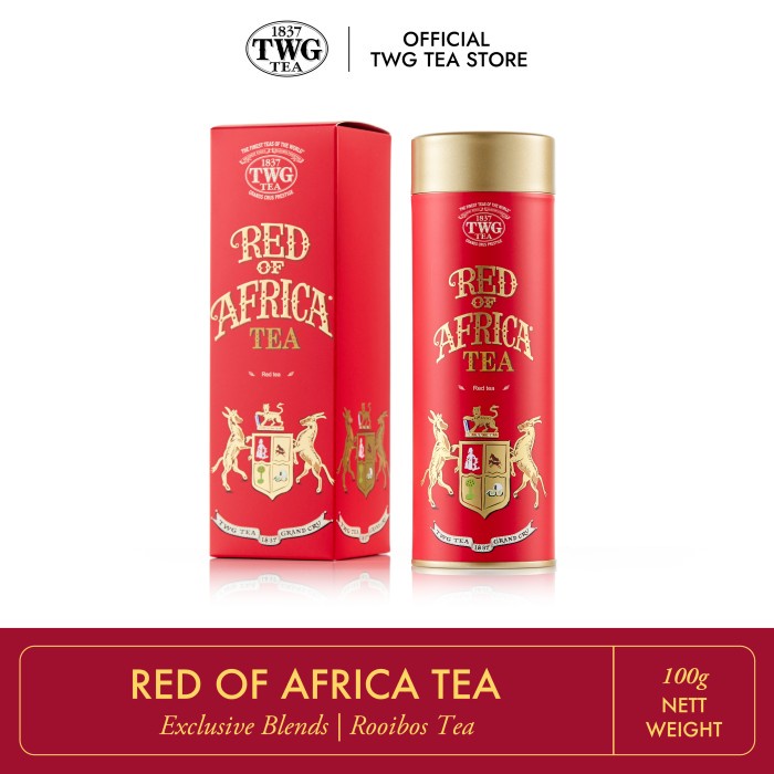 

TWG Tea Red of Africa Tea, Haute Couture Tea Tin, 100g