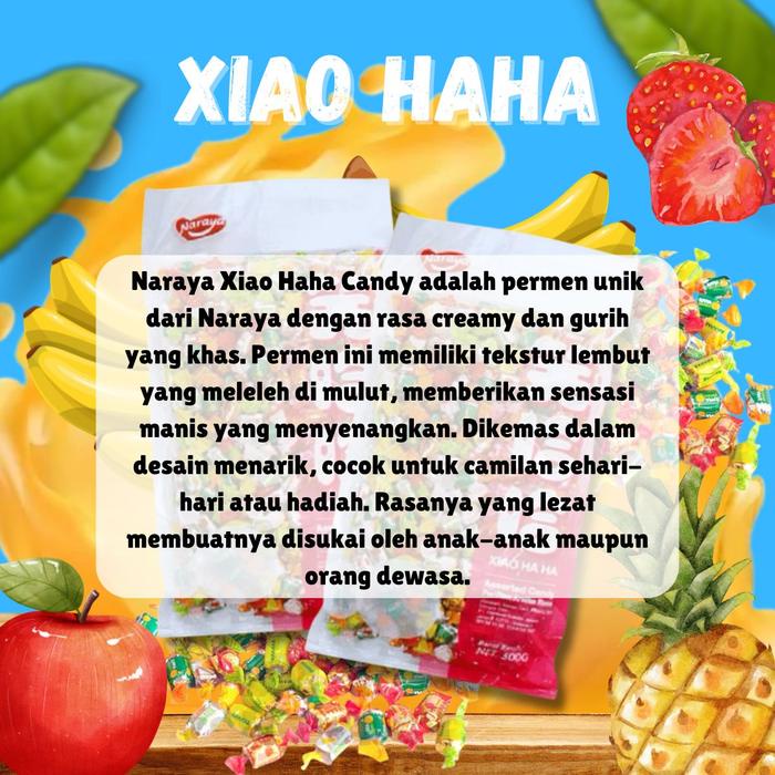 

(BUY 1 GET 1) Naraya Xiao Haha Candy 500g Cemilan Manis Permen