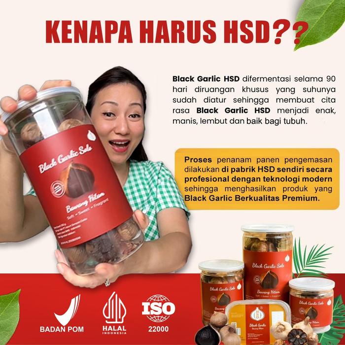 

HSD Black Garlic 3 in 1 + Goodie bag, Bawang Hitam Bottle