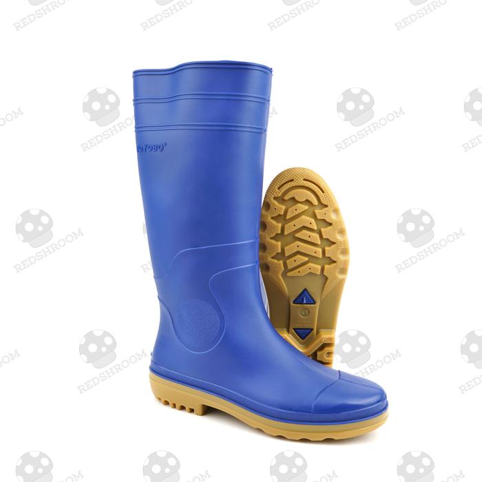 Diskon Sepatu Boot Tinggi Toyobo 8808 Putih Maroon Kuning Hijau Biru Hitam Karet Lokal Lentur Anti