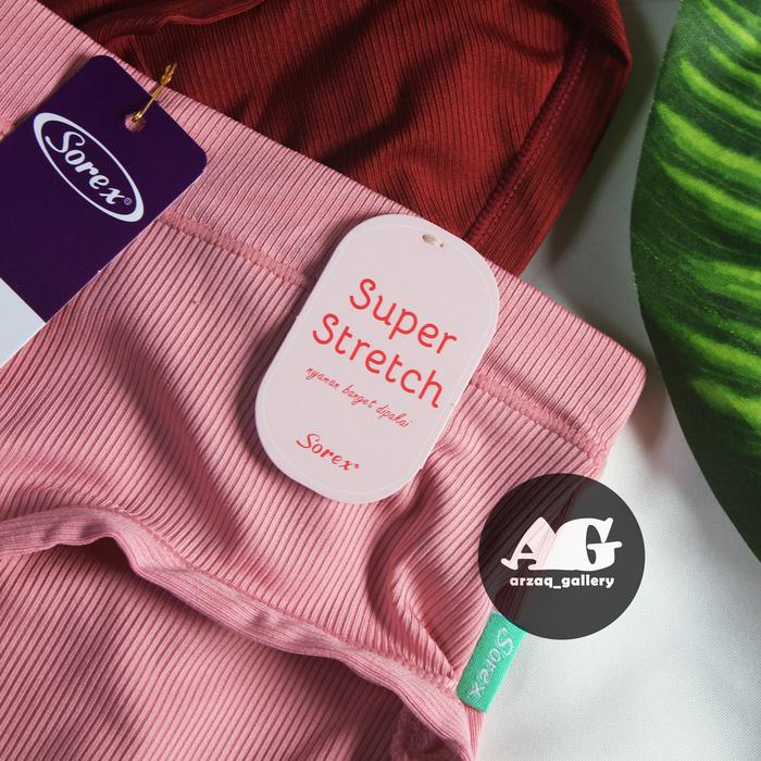 DISKON CD SOREX 1259 SALUR TIMBUL KARET LEBAR MIDI SUPER SSRETCH POLIESTER GROSIR LUSINAN MOTIF