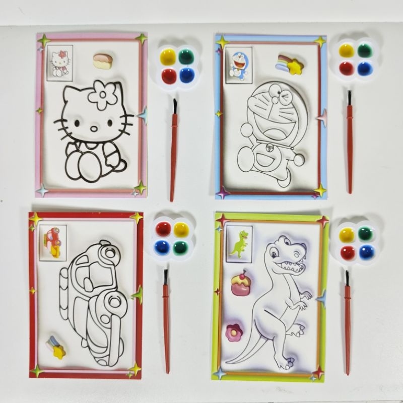 

Promo !!! 10 Pcs Mewarnai Cat Air 3D Kecil Mainan Mewarnai Cat Air