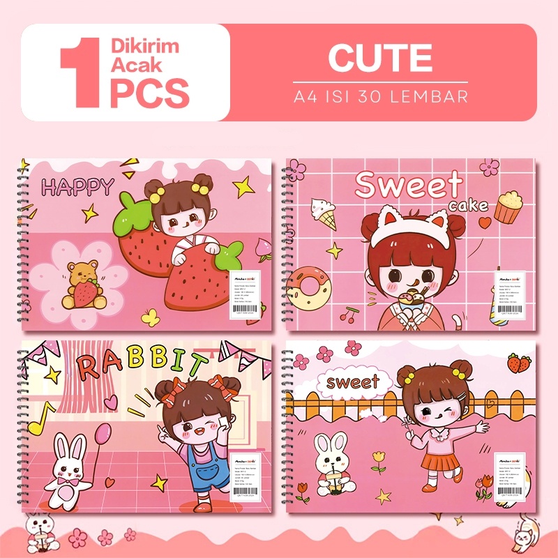 

Harga Miring Aimilo Buku Gambar Anak / Sketchbook A4 Drawing Book Jilid Spiral 30 Lembar