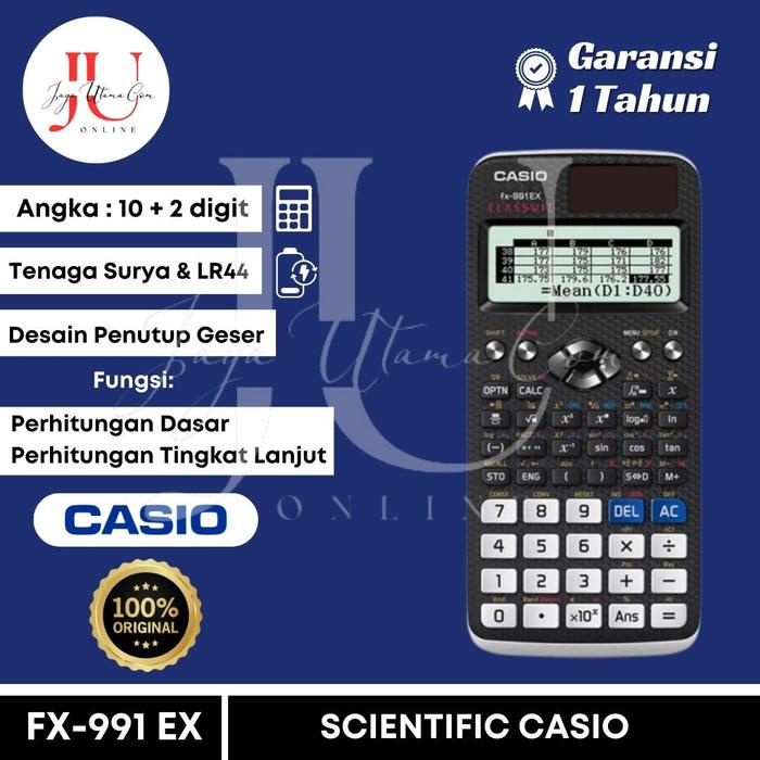 

Kalkulator Casio FX 991EX Original TERLARIS/TERMURAH/TERPOPULER