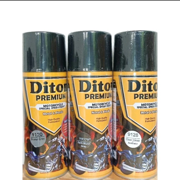 PAKET 3 KALENG pilok semt diton preum Y9179 dari bluish grey 9179 dark bluish grey ABU METALLIC