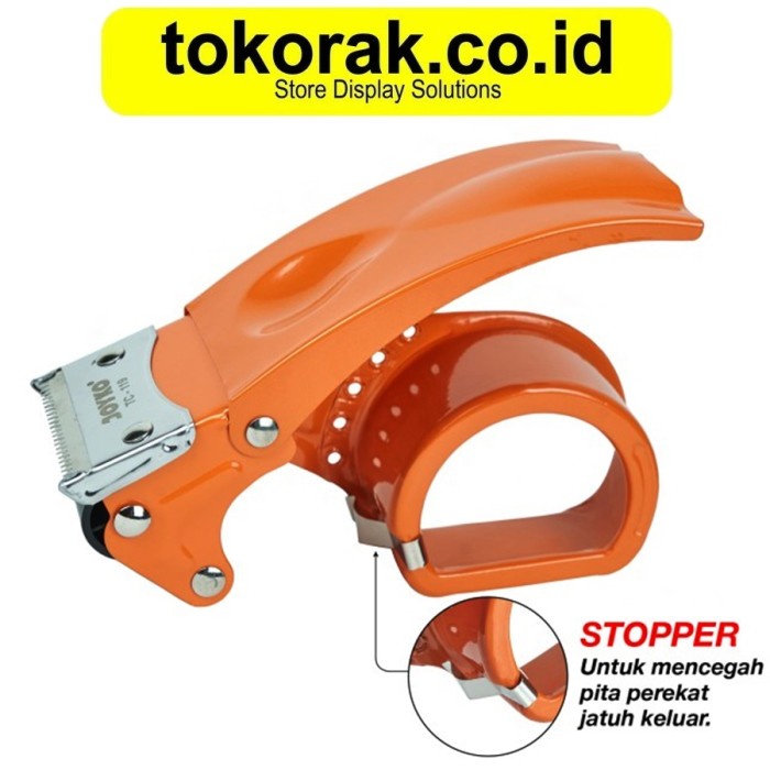 

DISPENSER TAPE LAKBAN 2 INCH JOYKO BESI STOPPER TC-119 CUTTER OPP