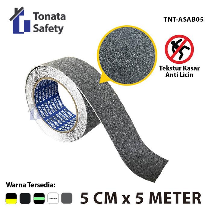 

Anti Slip Tape Tonata / Lakban Anti Licin Grey 5 cm x 5 Meter / Gray Abu Abu