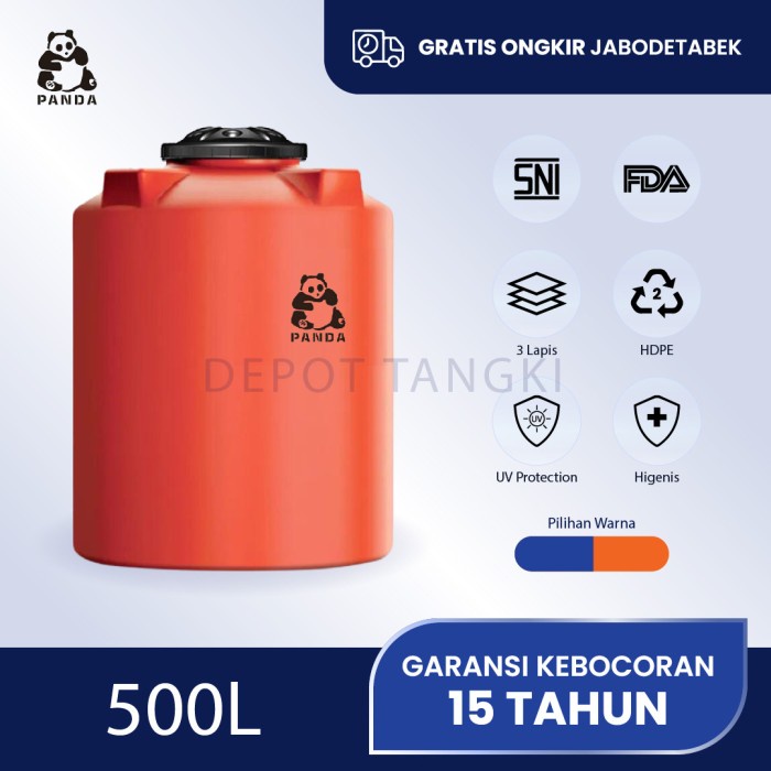 Tangki Toren Tandon Air Panda PAN 50 (500 liter)