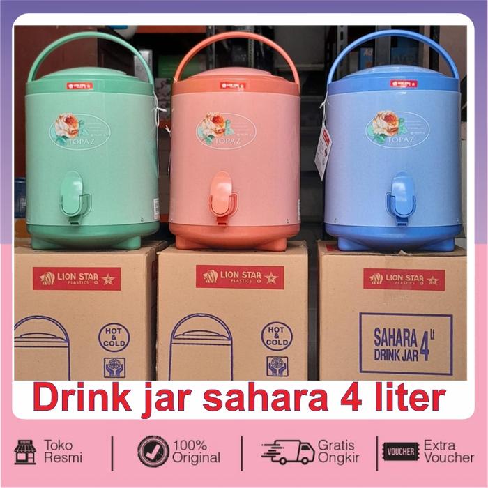JTTOP" LION STAR SAHARA DRINK JAR 4 LITER