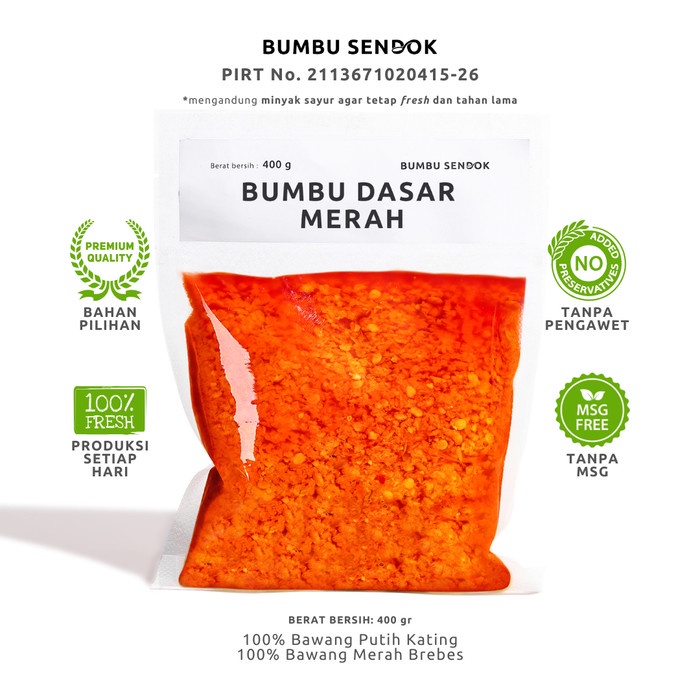 

CUCI GUDANG BUMBU SENDOK Refill Bumbu Dasar Merah