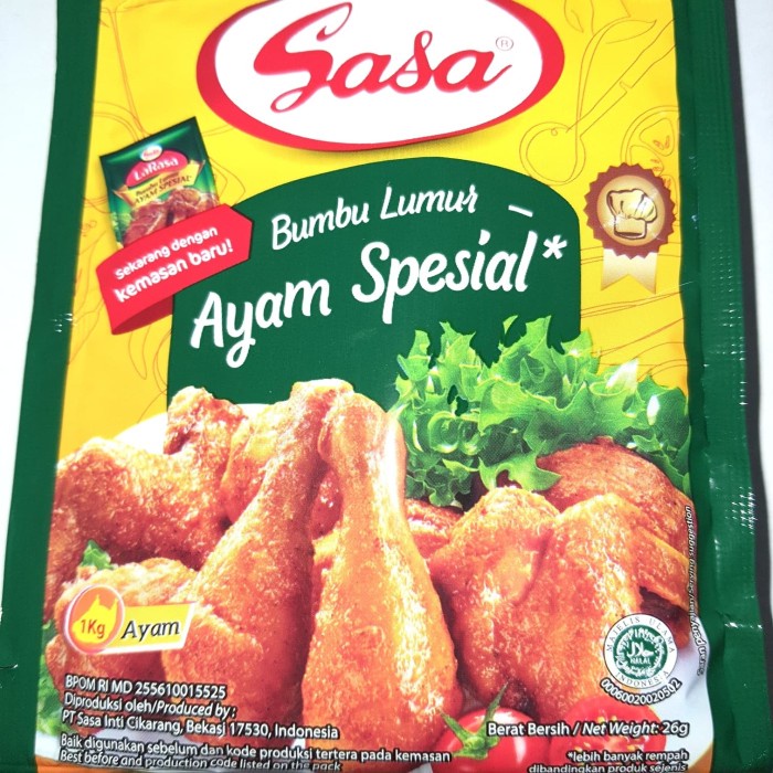 

TERBAIK Sasa Bumbu Lumur Ayam Spesial 26 Gr X 10 Sacet