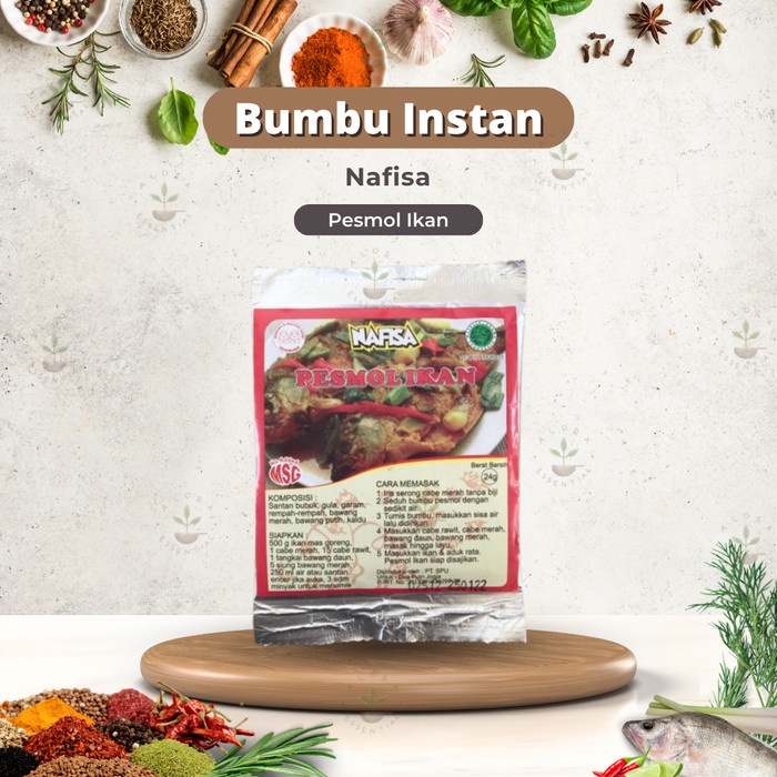 

BERGARANSI Nafisa Bumbu Instan Pesmol Ikan 24gr - Bumbu Pesmol Ikan Nafisa