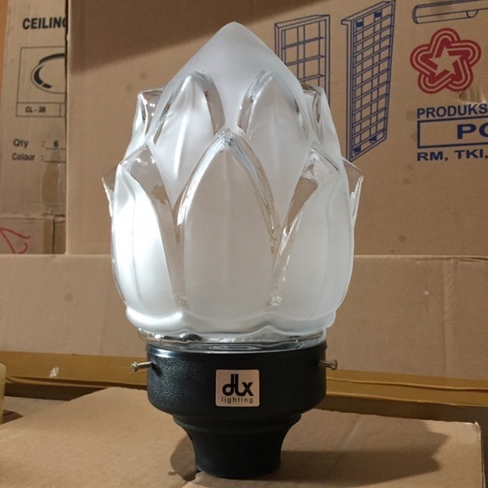 Dlx lighting tf - 90k Lampu taman pilar kaca naga