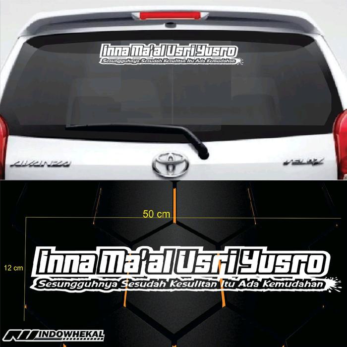 JTTOP" STIKER CUTTING MOBIL INNA MAAL USRI YUSRO