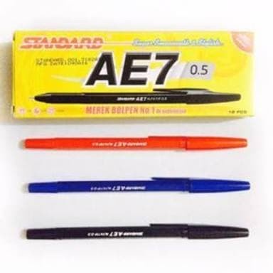 

Promo Pulpen Standar AE7 Hitam/Gross