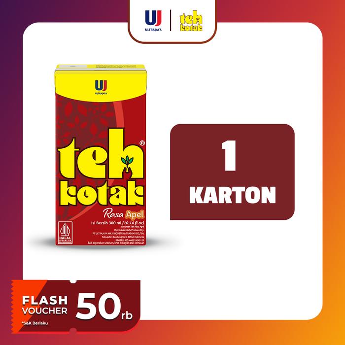 

TEH KOTAK RASA APPLE 300ML 1 KARTON (24 PCS) PROMO
