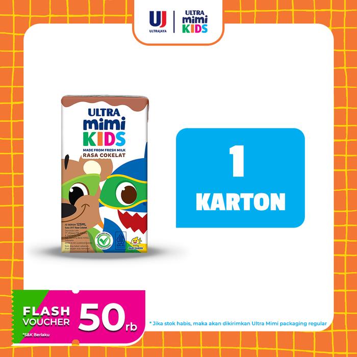 

terbaru !!! ultra mimi susu uht chocolate 125ml 1 karton (40 pcs) ready