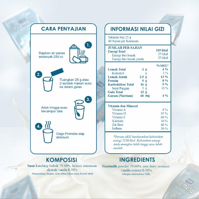 

terbaru !!! susu kambing etawa bubuk 1 kilogram murni - vanilla - dairygo ready