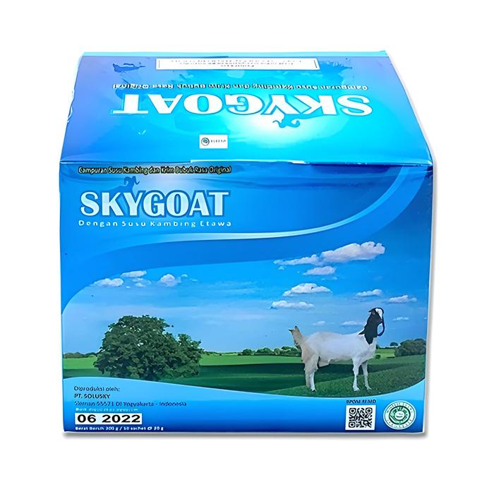 

terbaru !!! ( paket 4 box ) susu kambung etawa bubuk skygoat bpom rasa original kambing dairy milk
