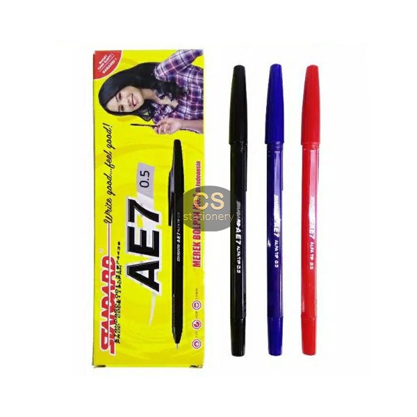 

JTTOP" BOLPEN / BALLPOINT / PULPEN STANDARD AE7 (12 PCS)