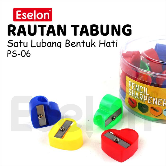 

JTTOP" 24PCS RAUTAN TABUNG BENTUK BUNGA HATI / 1PACK SERUTAN PENSIL