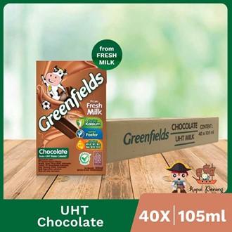 

terbaru !!! greenfields uht chocomalt 105 ml x 1 karton ready