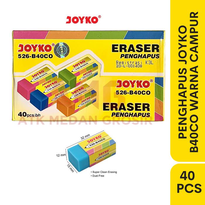 

JTTOP" PENGHAPUS JOYKO PER KOTAK ISI 40 PCS