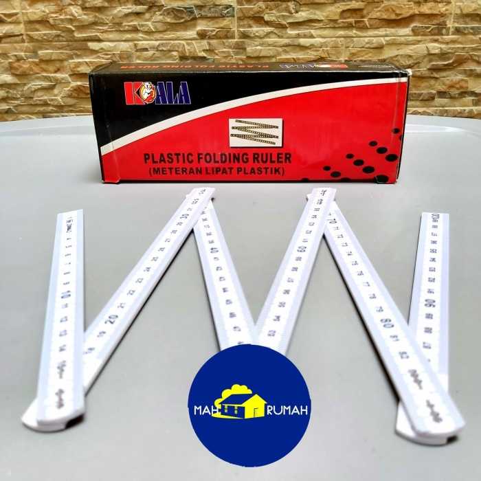 

JTTOP" METERAN LIPAT PLASTIK PENGGARIS / FOLDING RULER 1 METER - KOALA