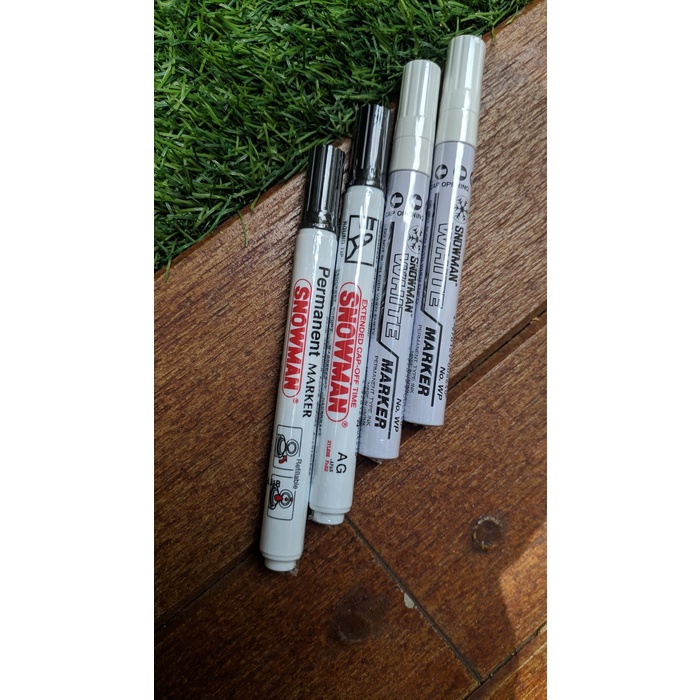 

JTTOP" SPIDOL PERMANENT SNOWMAN MARKER HITAM/PUTIH
