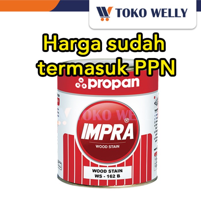 Impra Wood Stain Dark Brown / WS-162-B/ Kayu/ 1 L DiskonJual MurahHarga DiskonObral