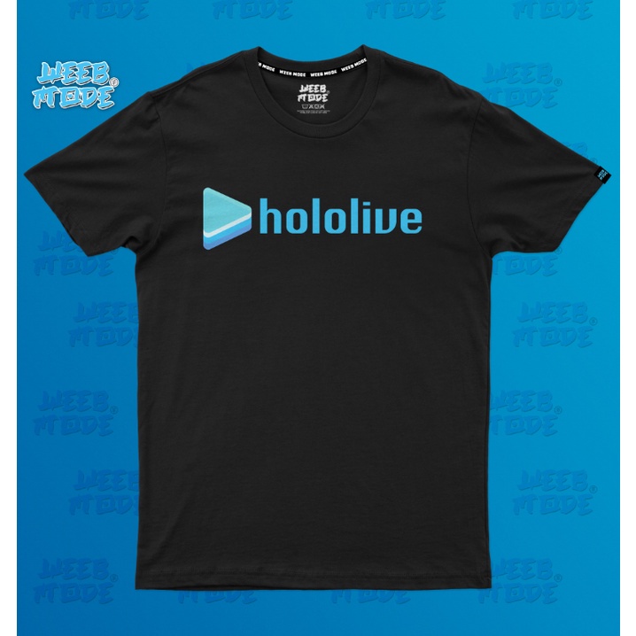 Kaos Logo Hololive Idol Vtuber EN Kaos Katun Mode Weeb |3aLm05Ze|