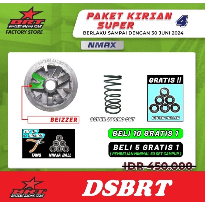 SUPER PULLY Pulley Rumah Roller BRT NMAX AEROX LEXI