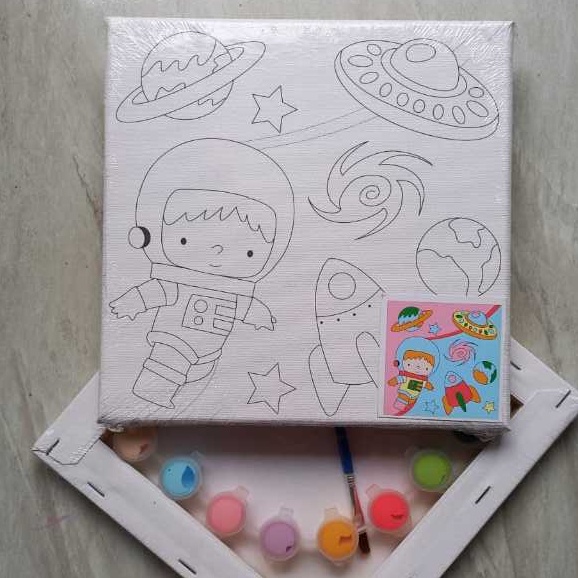 

Discount Paket Lengkap Melukis Kanvas 20X20 Cm Pallete Kuas Cat Air Dilengkapi Contoh