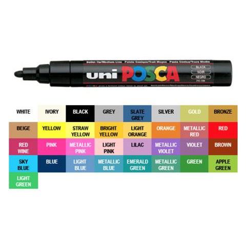 

Limited Uni Posca Pc-5M Marker Pen - Medium Tip Part 2