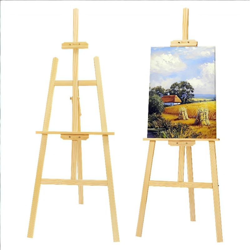 

Viral !!! Easel Wooden Canvas Lukis Foto Wedding Stand Kayu