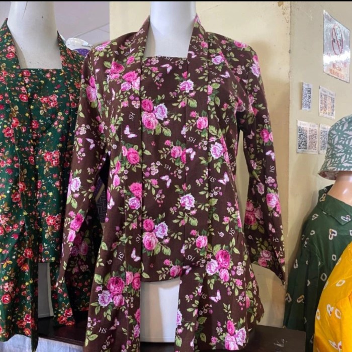 MURAH kebaya kutu baru kembang bunga baju adat jawa wanita tradisional klasik jadul