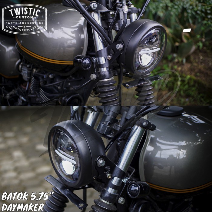 Cover Batok Housing Lampu Daymaker 5.75 inch Motor & Bracket Kupingan