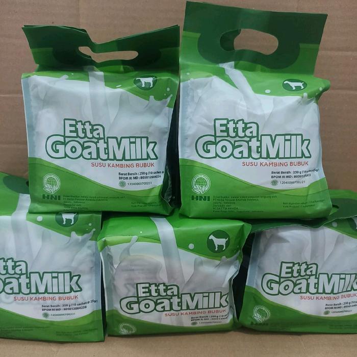 

terbaru !!! (hadiah gratis) 50 sachet etta goat milk susu kambing etawa egm hni hpai ready