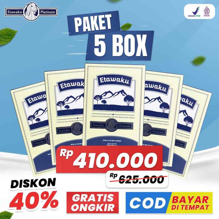 

terbaru !!! paket 5 box etawaku platinum ready