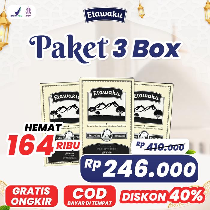 

terbaru !!! paket 3 box etawaku platinum ready