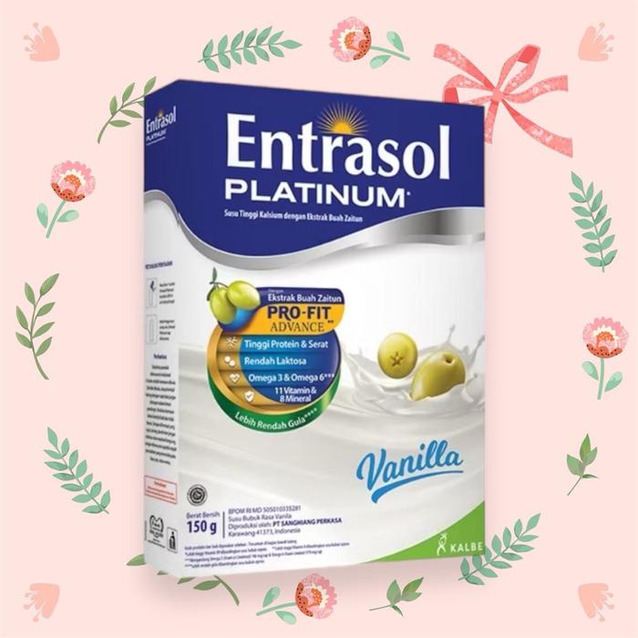 

terbaru !!! entrasol platinum 150gr vanilla ready