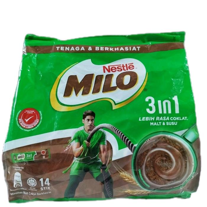 

terbaru !!! milo 3in1 original nestle malaysia 14sticks x 33gram ready