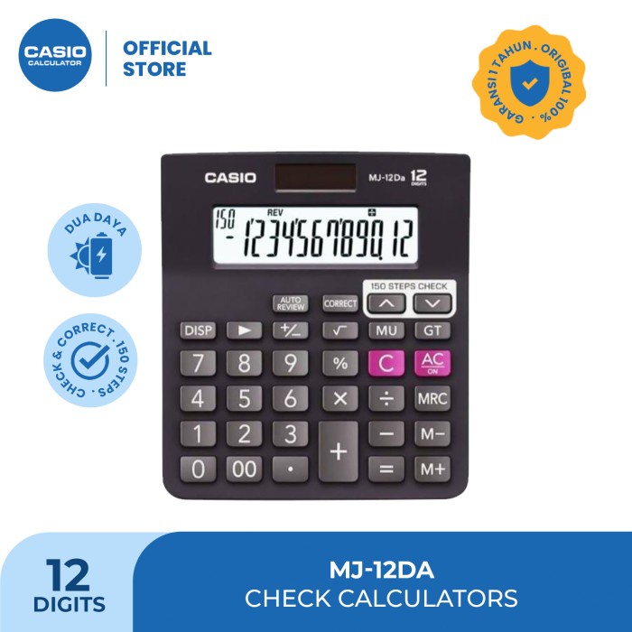

Casio Calculator MJ-12Da TERLARIS/TERMURAH/TERPOPULER